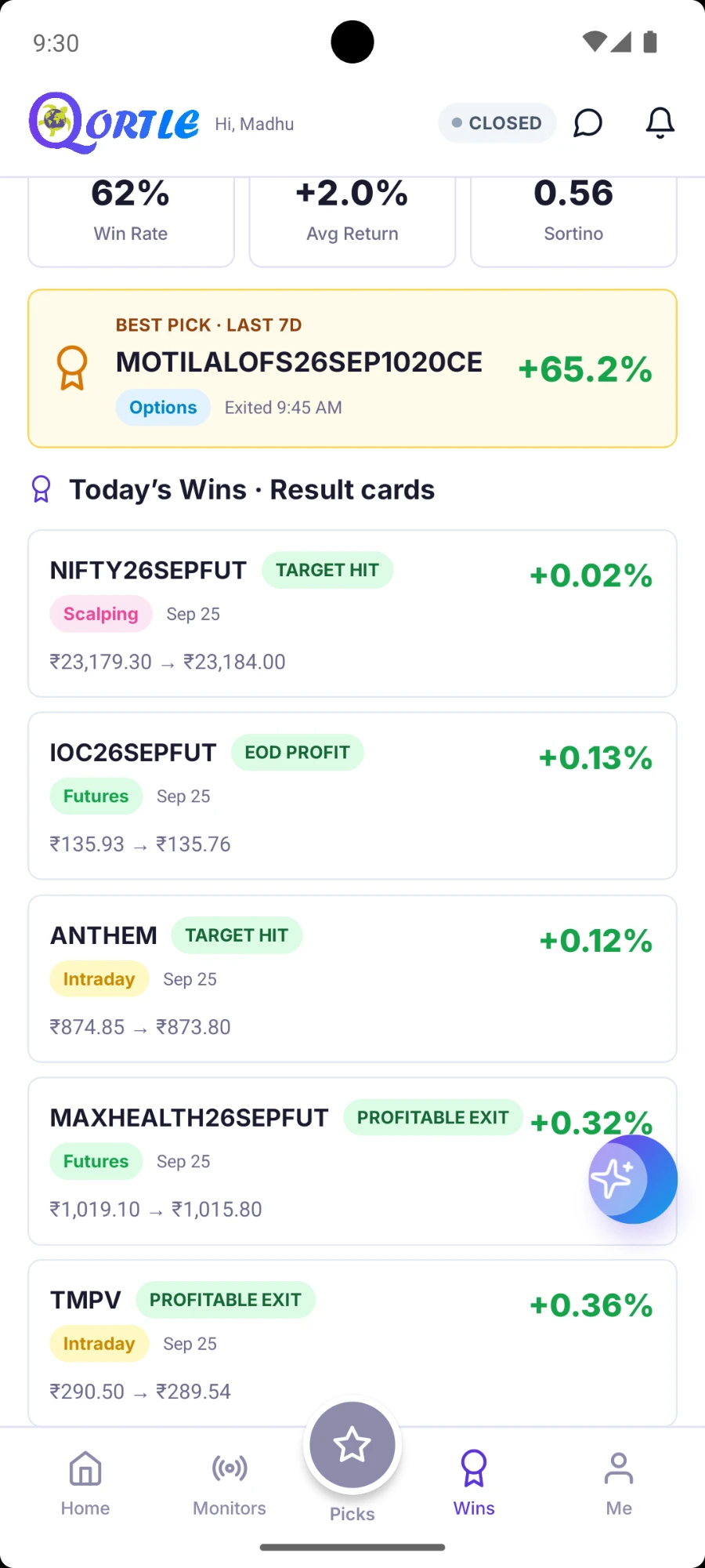 Qortle app — Transparent Ledger